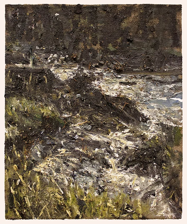   Low Tide, Late Afternoon III   Oil on linen mounted panel  6 x 8 inches  2014 
