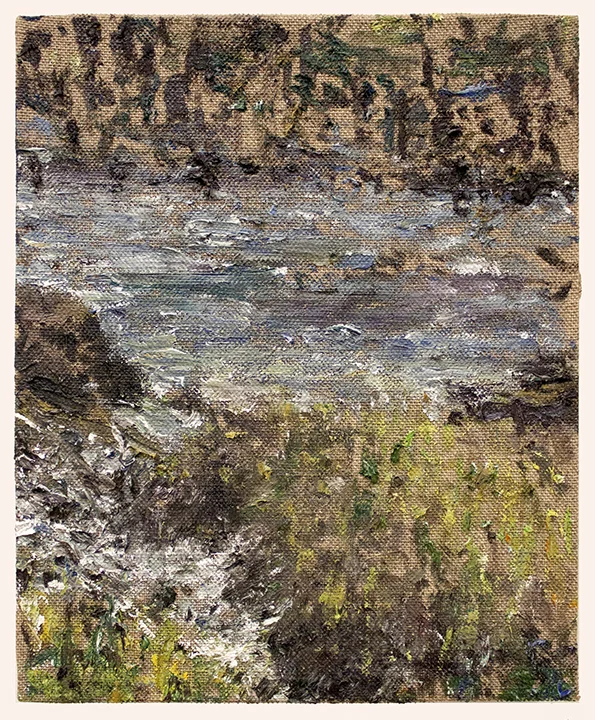   Receding Tide, Afternoon   Oil on linen mounted panel  6 x 8 inches  2014 
