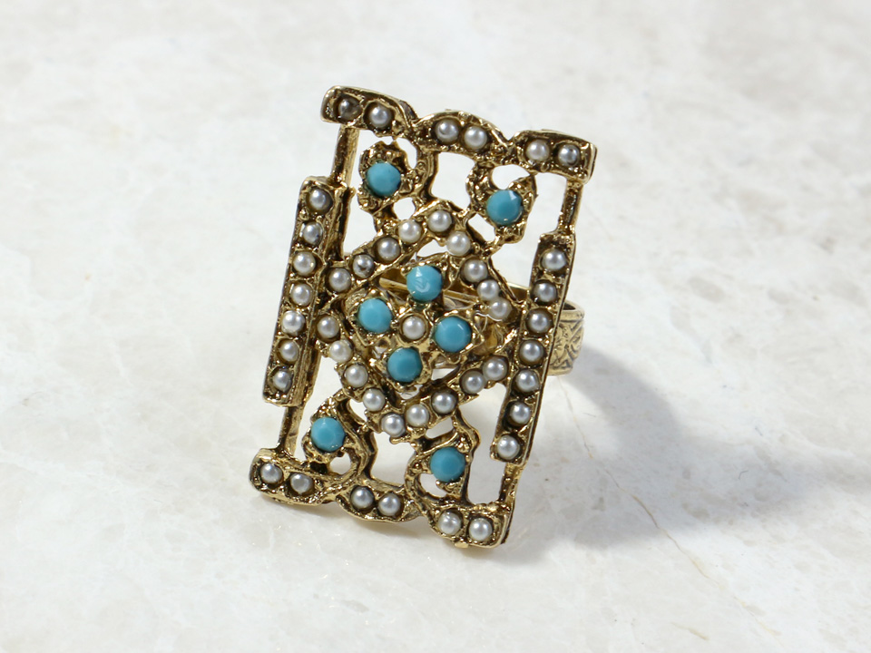 Paved Deco Ring, R20