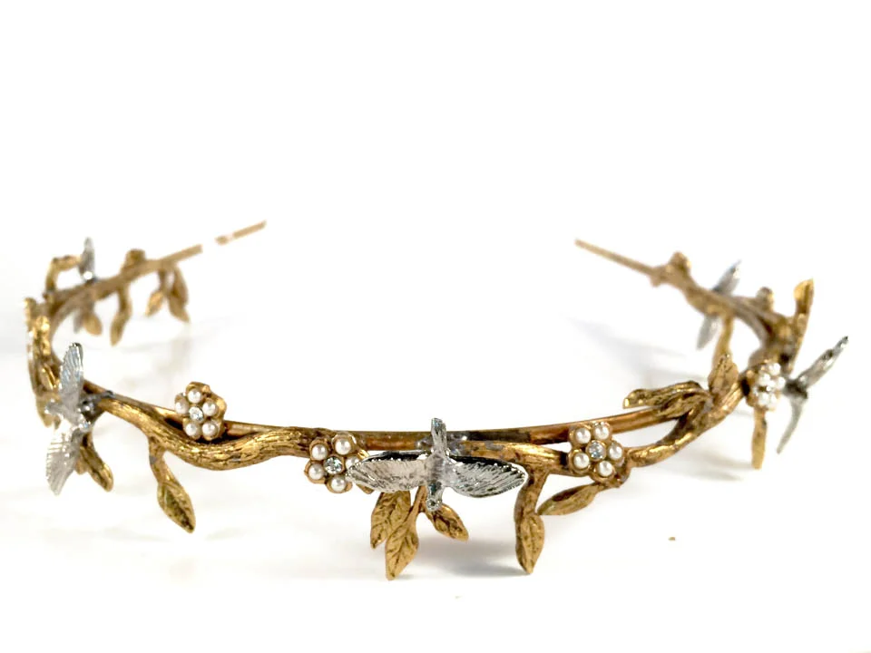 Bird and Vine Tiara