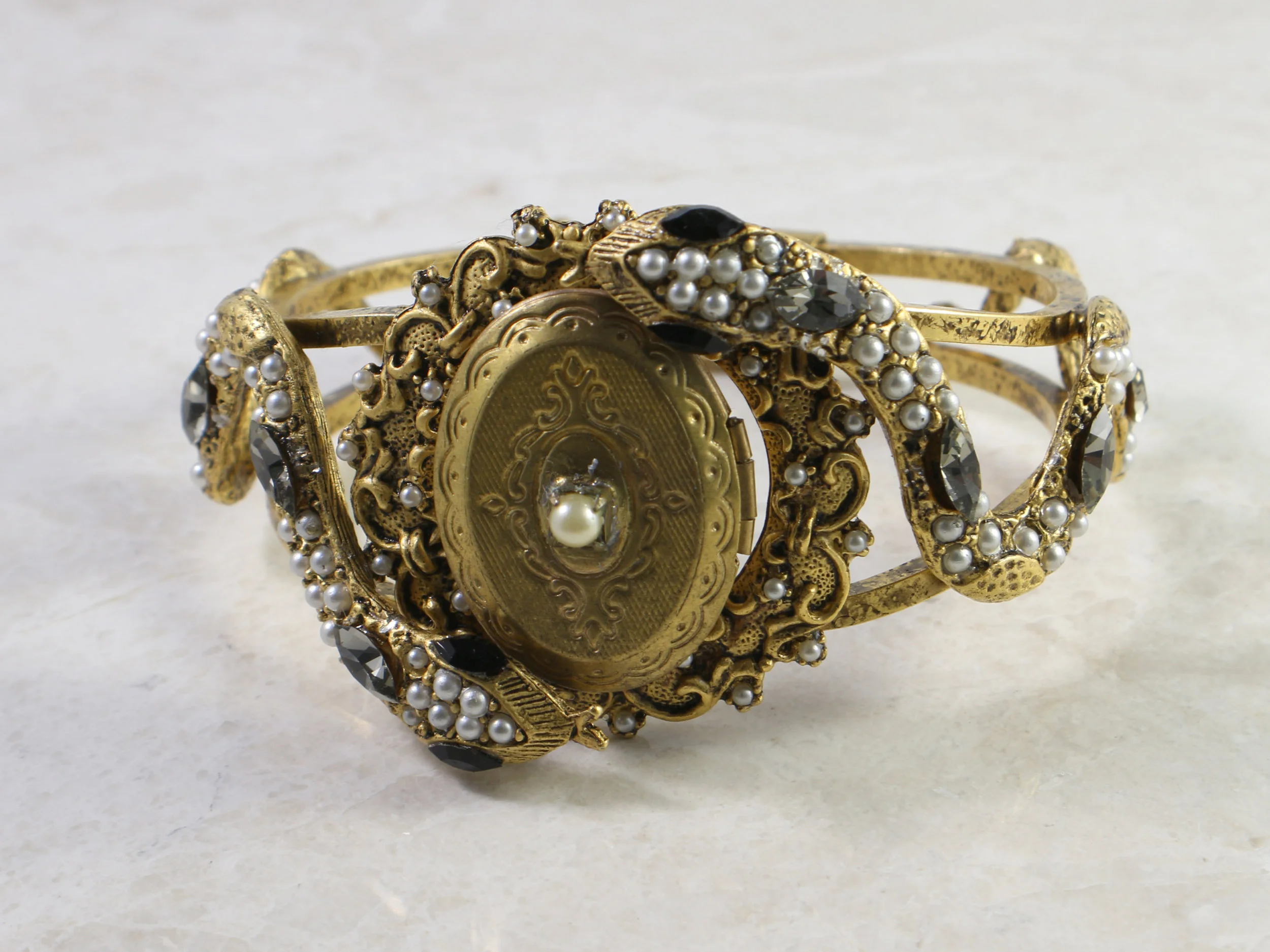 Serpent Locket Bracelet