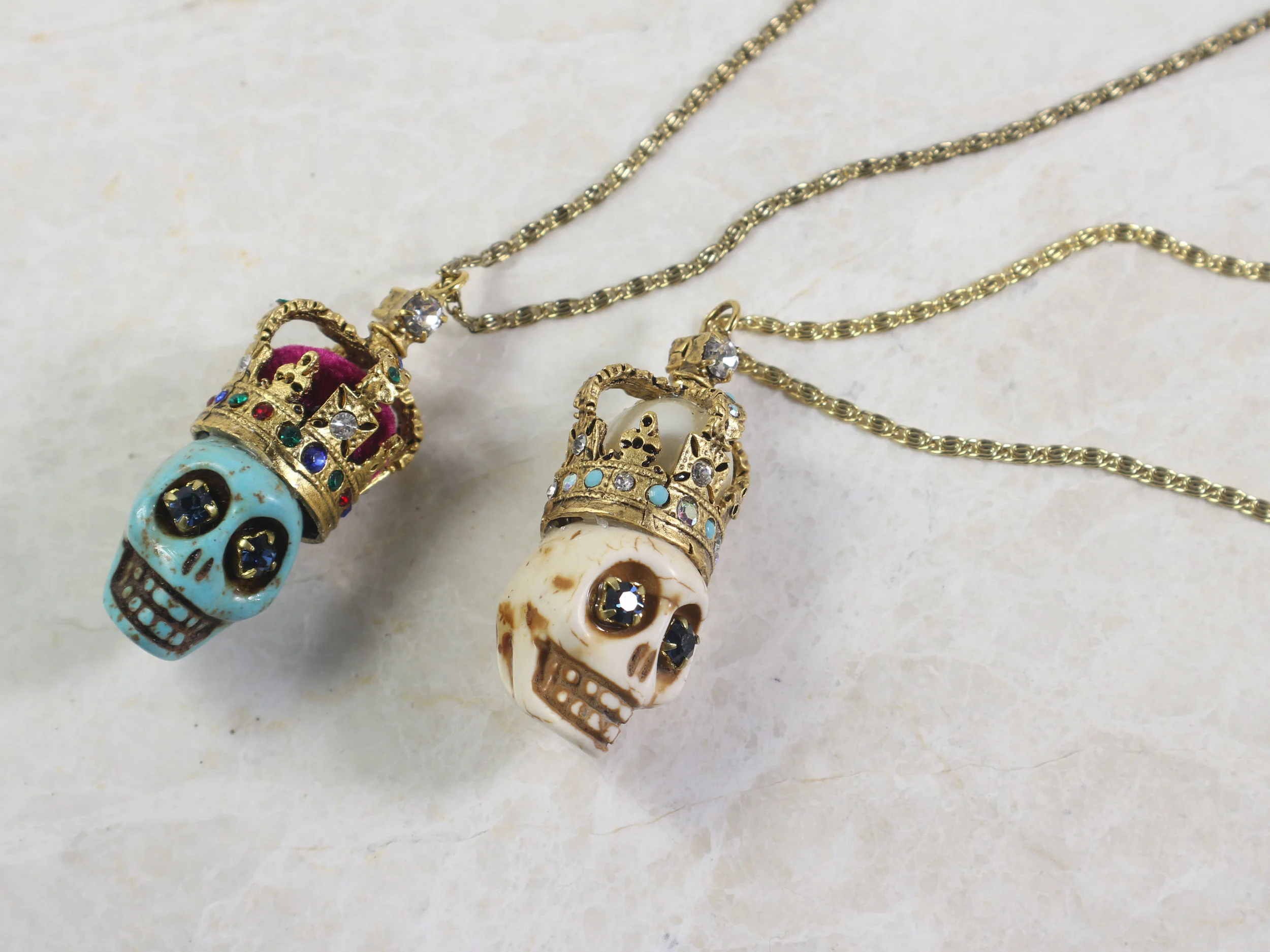 Dia De Los Muertes Crown Pendant