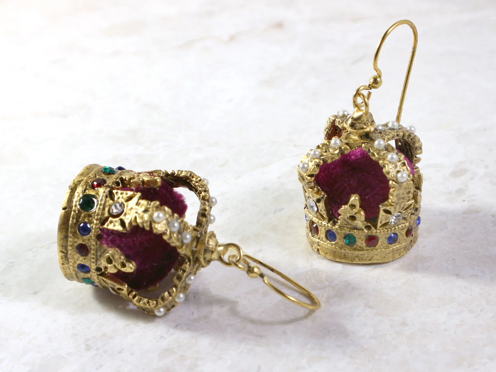 Velvet Crown Earrings