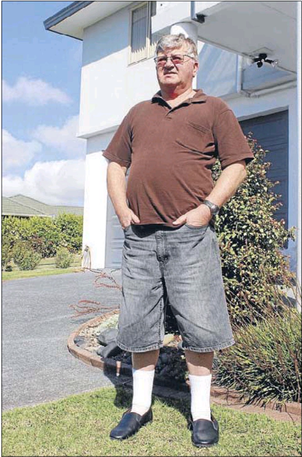 Sheer frustration: Robin Molloy wants to downsize his house but leaky home battles prevent it.