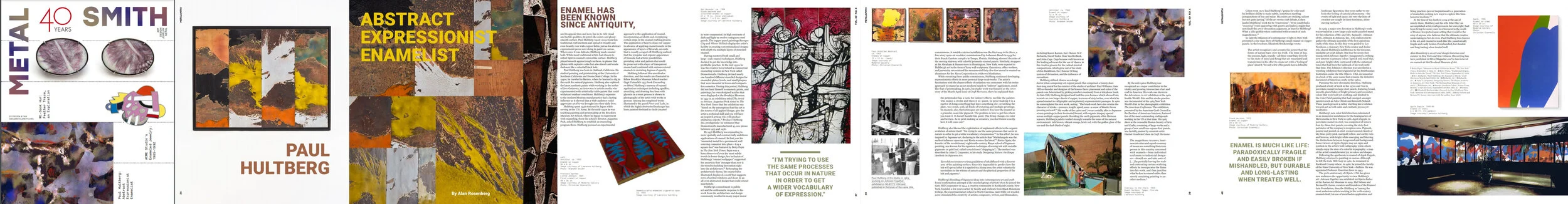 METALSMITH, THE MAGAZINE OF THE SOCIETY OF NORTH AMERICAN GOLDSMITHS