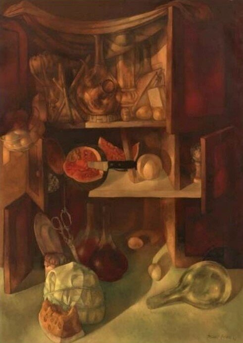   The Red Cabinet , 1954, Whitney Museum of American Art. 