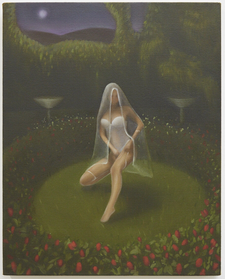   The Space Beneath the Rose Garden 2 , 20x16in, oil on canvas, 2020 