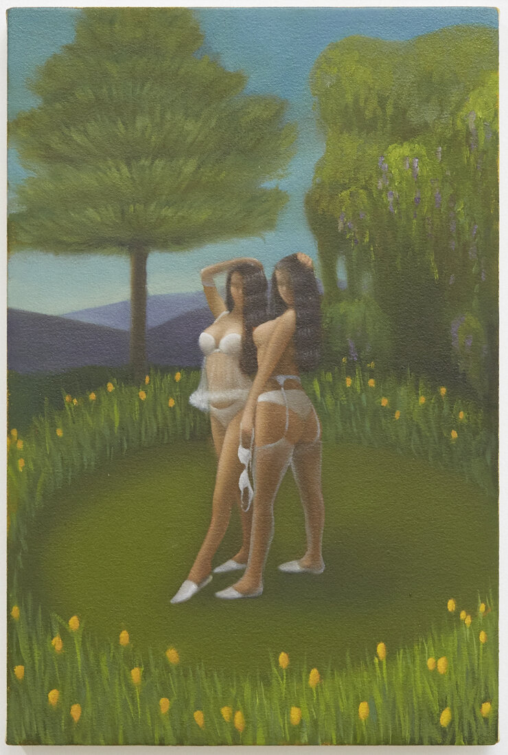   Berkshire Girls , 18x12in, oil on canvas, 2020 