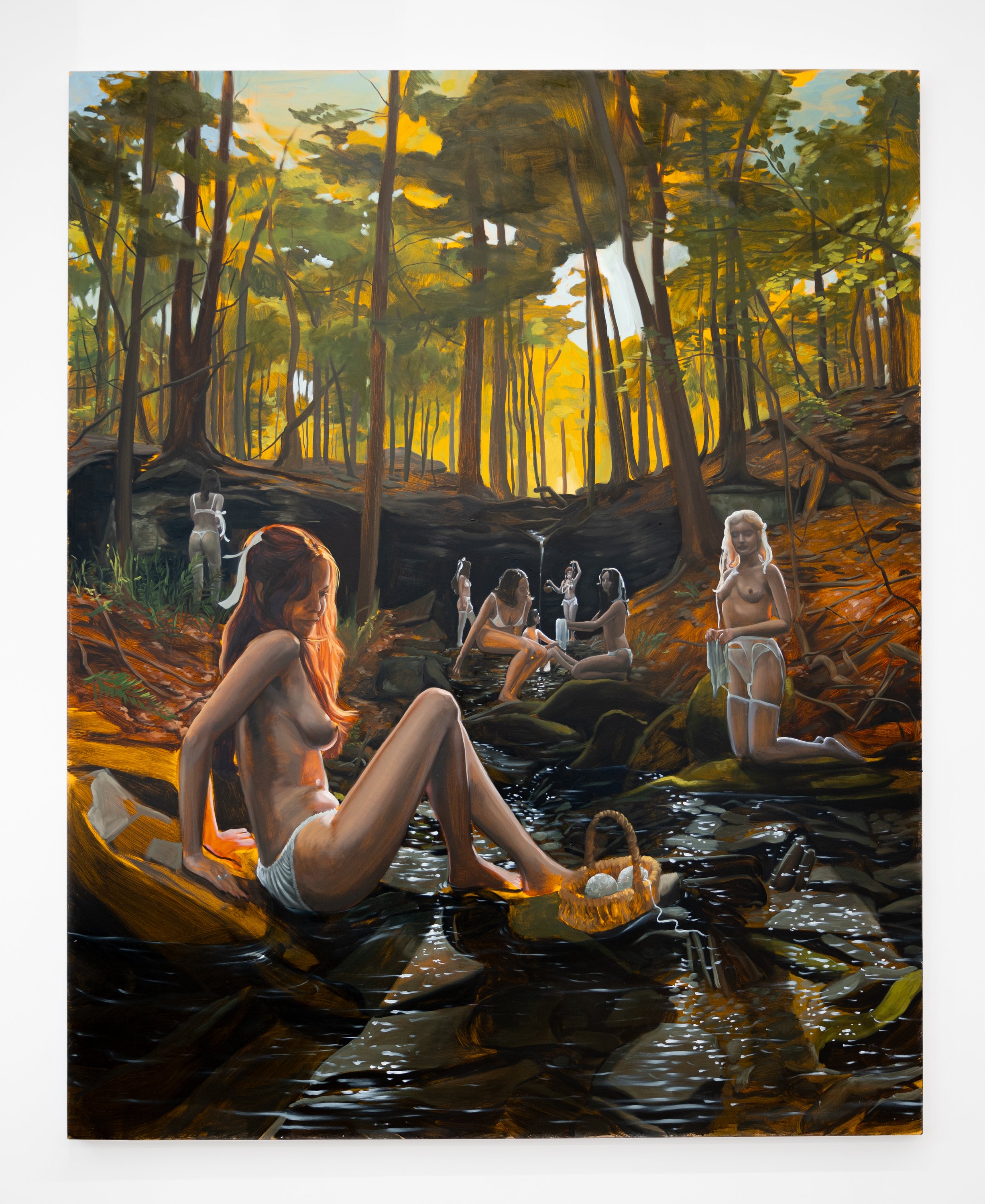   The Spring , 2024, Oil on linen, 70 x 56 in, 177.8 x 142.2 cm 