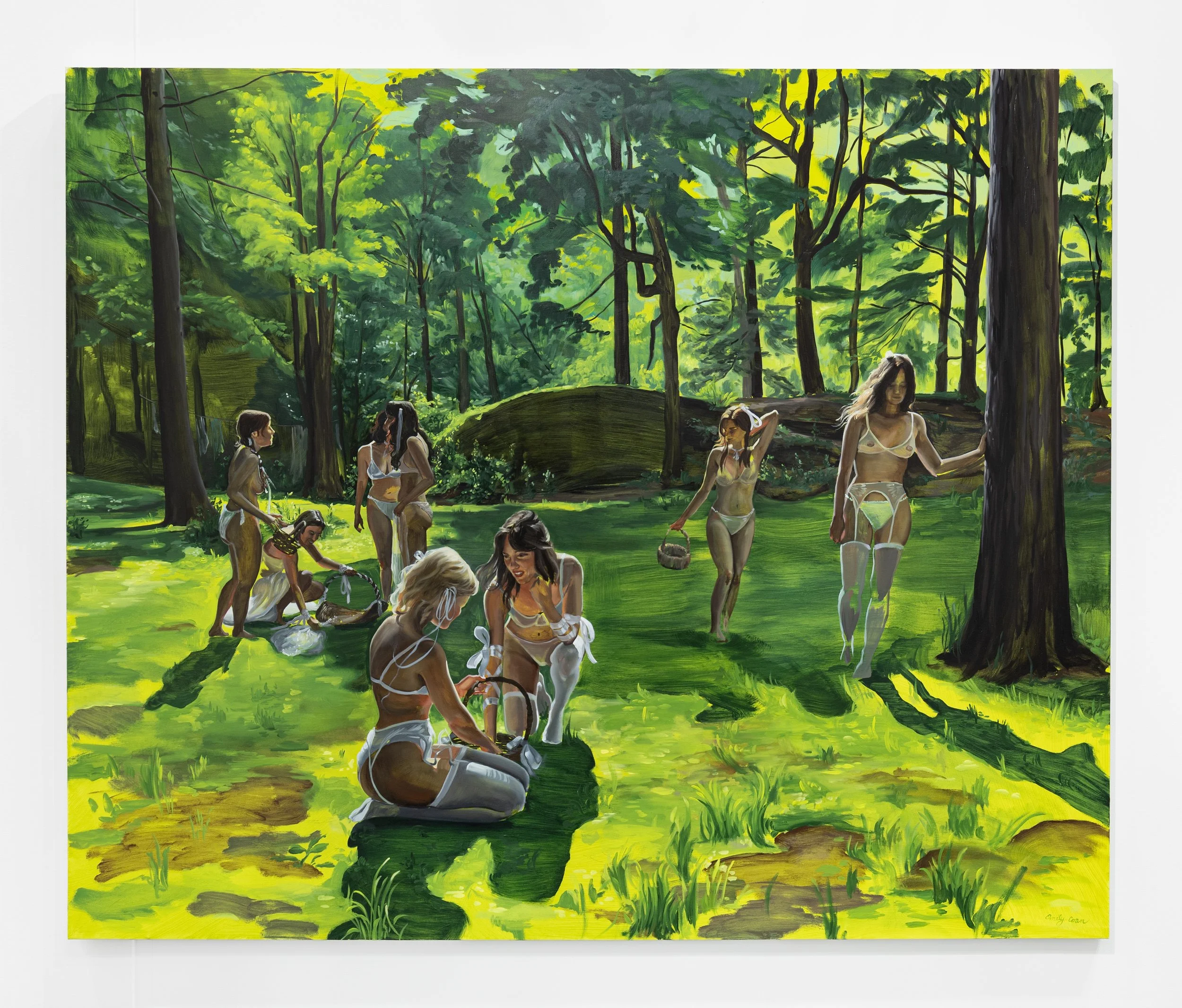   Verdant Light (444),  2025, oil on linen, 65 × 78 in 