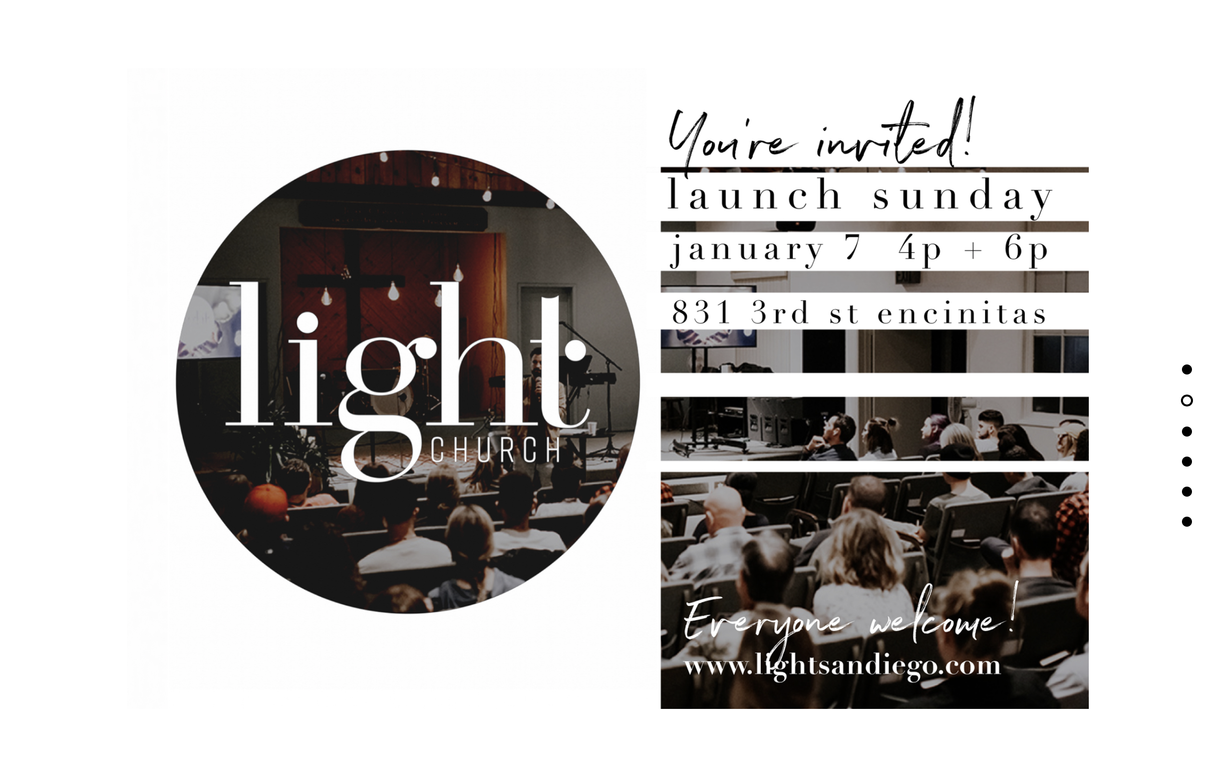 Worship with Light Church @ 2 PM today. Click here for directions .