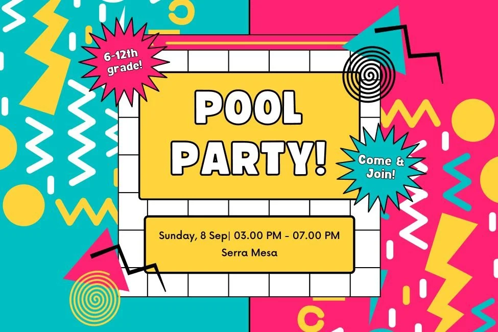 Back to School Pool Party