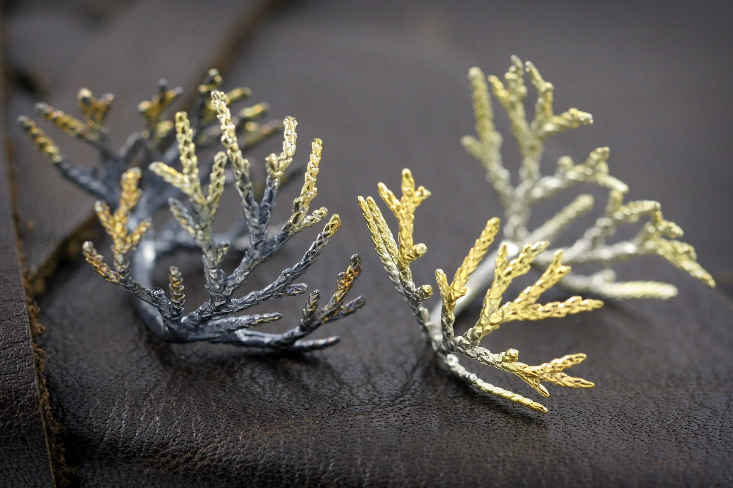 Tokyo Winter Rings // Sterling silver, palladium and gold vermeil (2013)