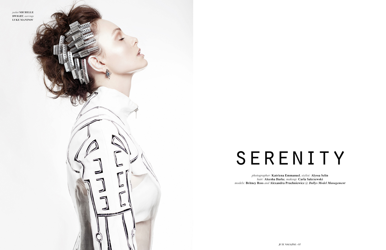 Jute Magazine | USA Pieces from Towers and Flowers Remaining Photography: Katriena Emmanuel . Styling: Alyssa Selin . Model: Britney Ross and Alexandra Pruchniwicz @ Dallys Models . Beauty: Carla Sakrzewski. Hair: Aleesha Drake