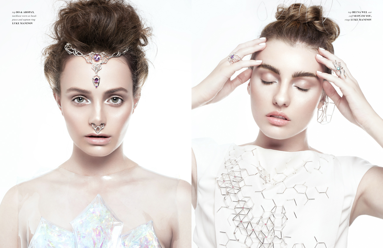 Jute Magazine | USA Pieces from Towers and Flowers Remaining Photography: Katriena Emmanuel . Styling: Alyssa Selin . Model: Britney Ross and Alexandra Pruchniwicz @ Dallys Models . Beauty: Carla Sakrzewski. Hair: Aleesha Drake