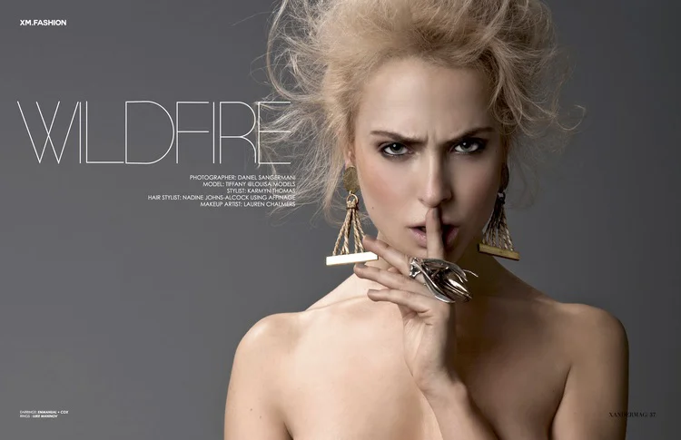 Xander Magazine | USA Pieces from Symmetria Photography: Daniel Sangermani . Styling: Karmyn Thomas . Model: Tiffany (Louisa Models) . Beauty: Laruen Chalmers . Hair: Nadine Johns-Alcock