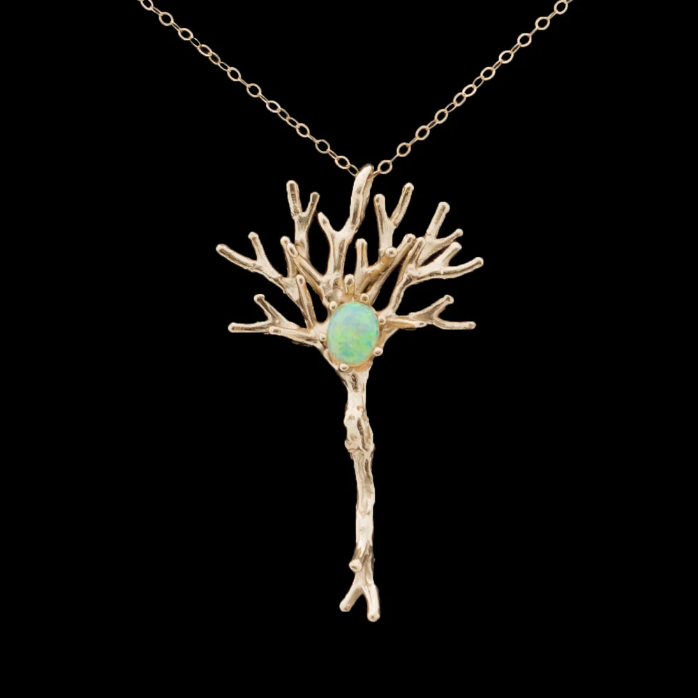 Platinum Dendrite ring with blue and white diamonds, 2016