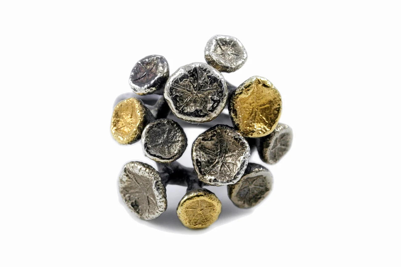 Tokyo Myriad Ring // Sterling silver, palladium and gold vermeil (2013)