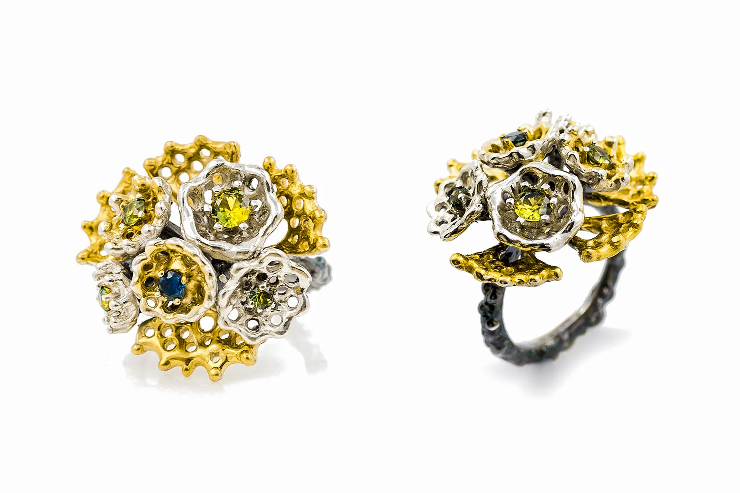 Emerging ring with Australian sapphires.
