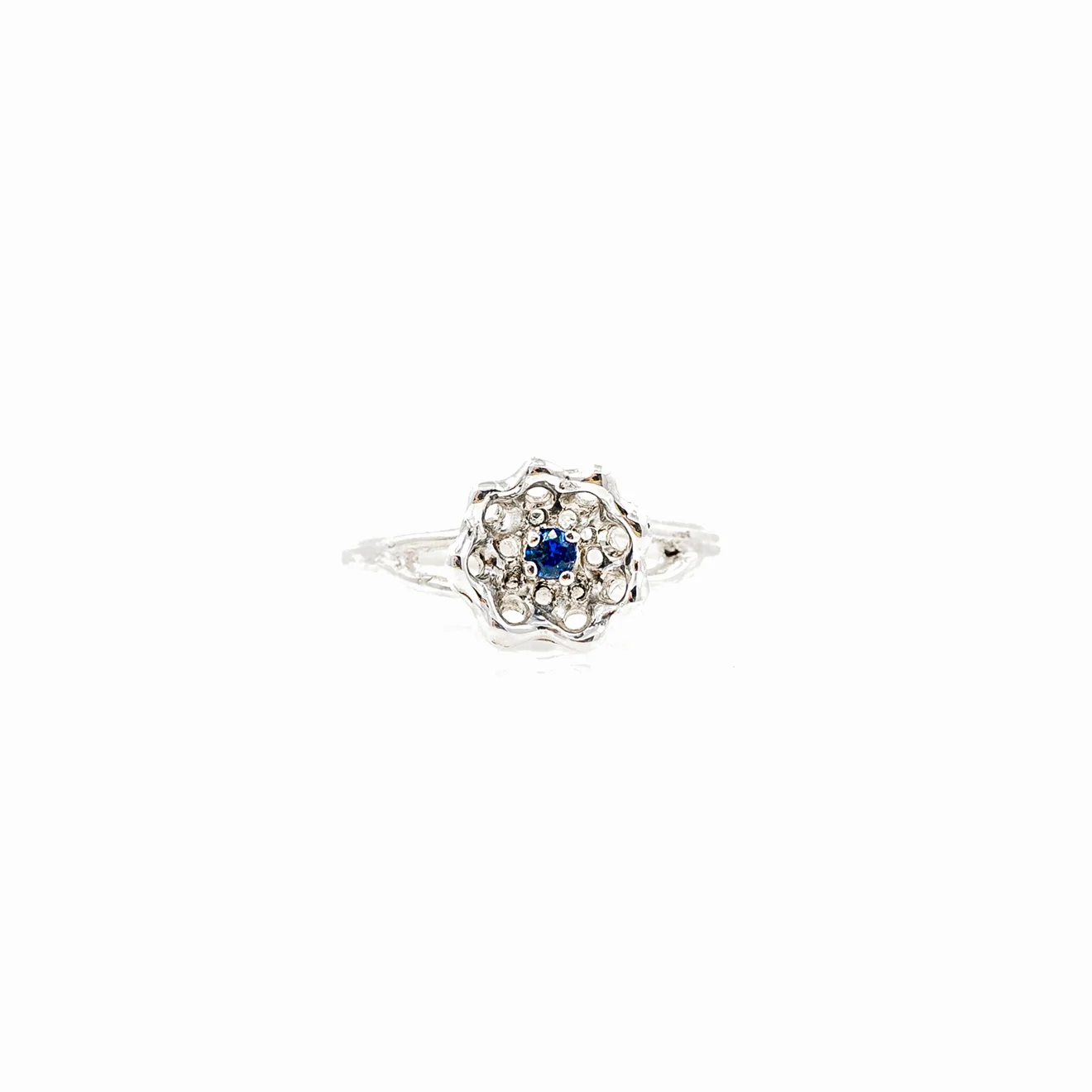 Cusp Ring | Sterling silver, Australian blue sapphire.