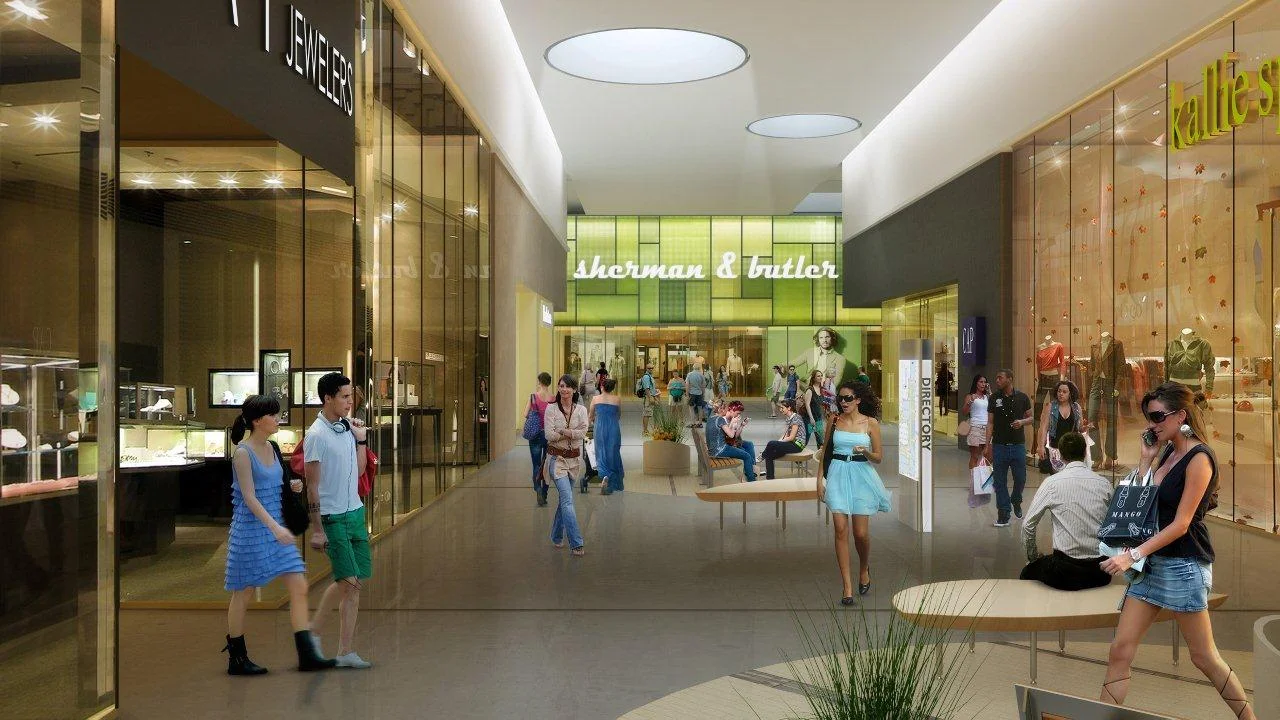 NEW MALL ENTRANCE & VIEW OF ANCHOR SPACE