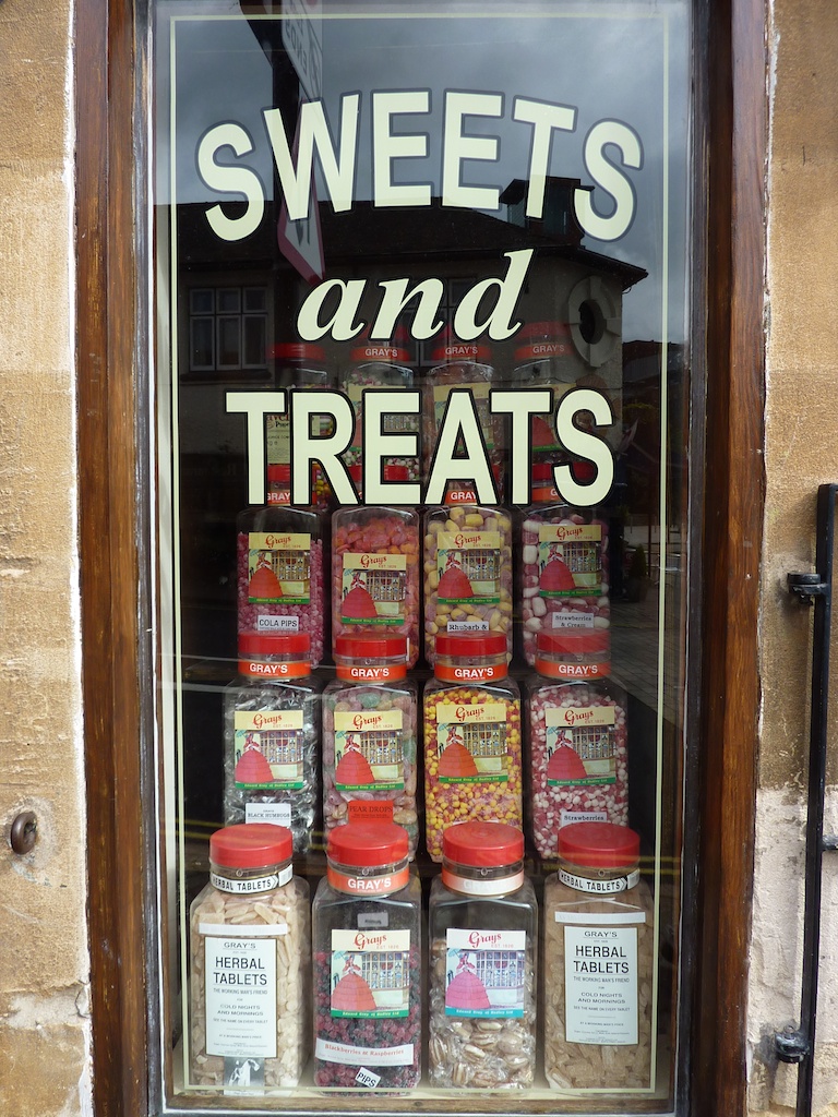 A sweet shop in a little village in the Midlands, England 