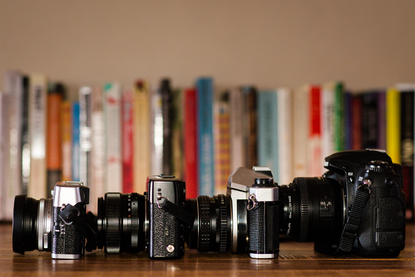 Fujifilm X100s, X-Pro 1, Pentax K1000 and Nikon D200 