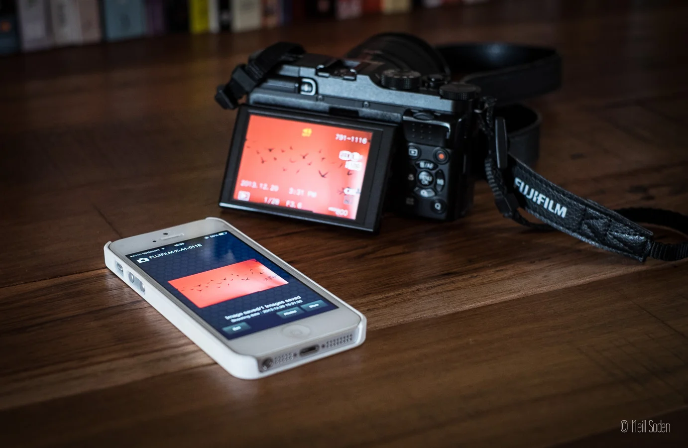 Wifi transfer to smartphone.