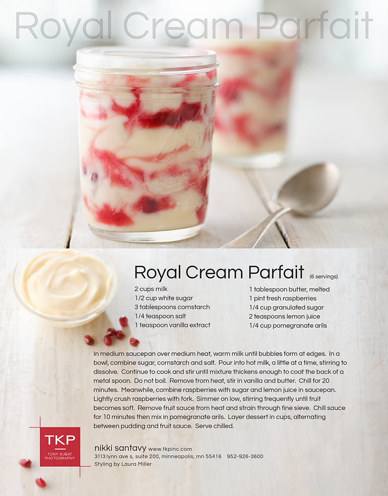 Royal Raspberry and Pomegranate Cream Parfait — TKP Studio
