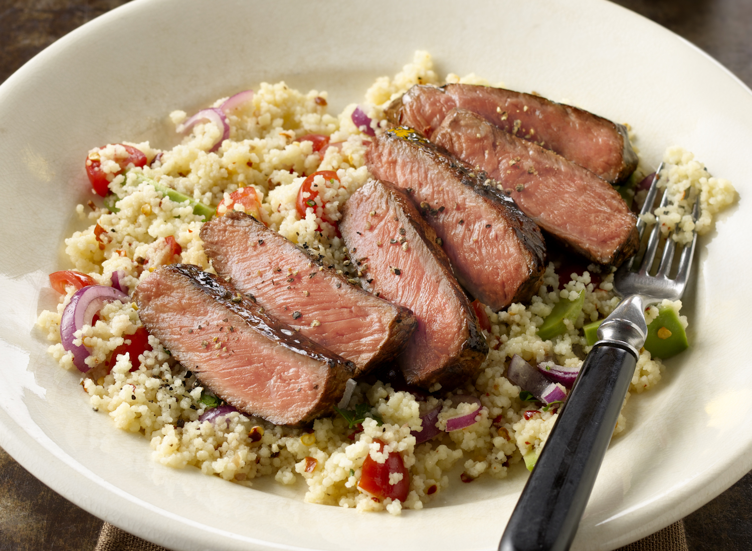 Steak WIth Couscous | Tony Kubat Photography