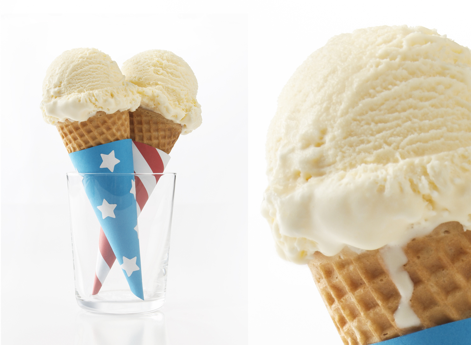 Patriotic Ice Cream Cones | Tony Kubat Photography