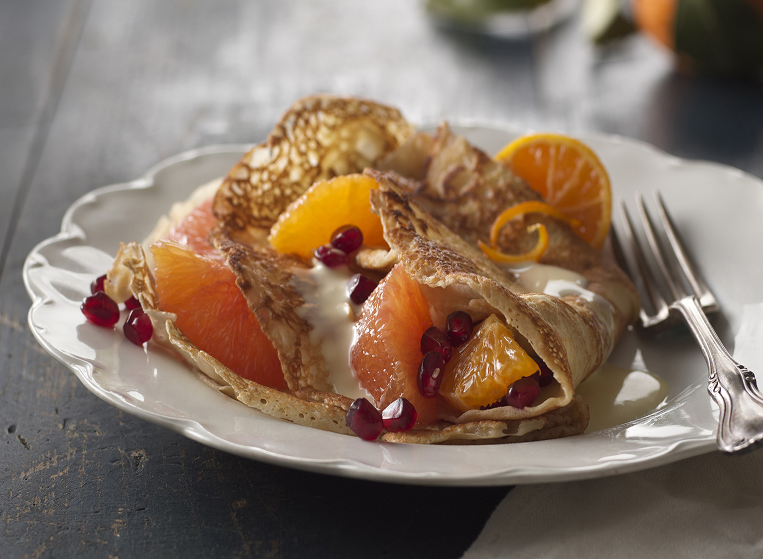 Sweet Citrus Crepes | Tony Kubat Photography