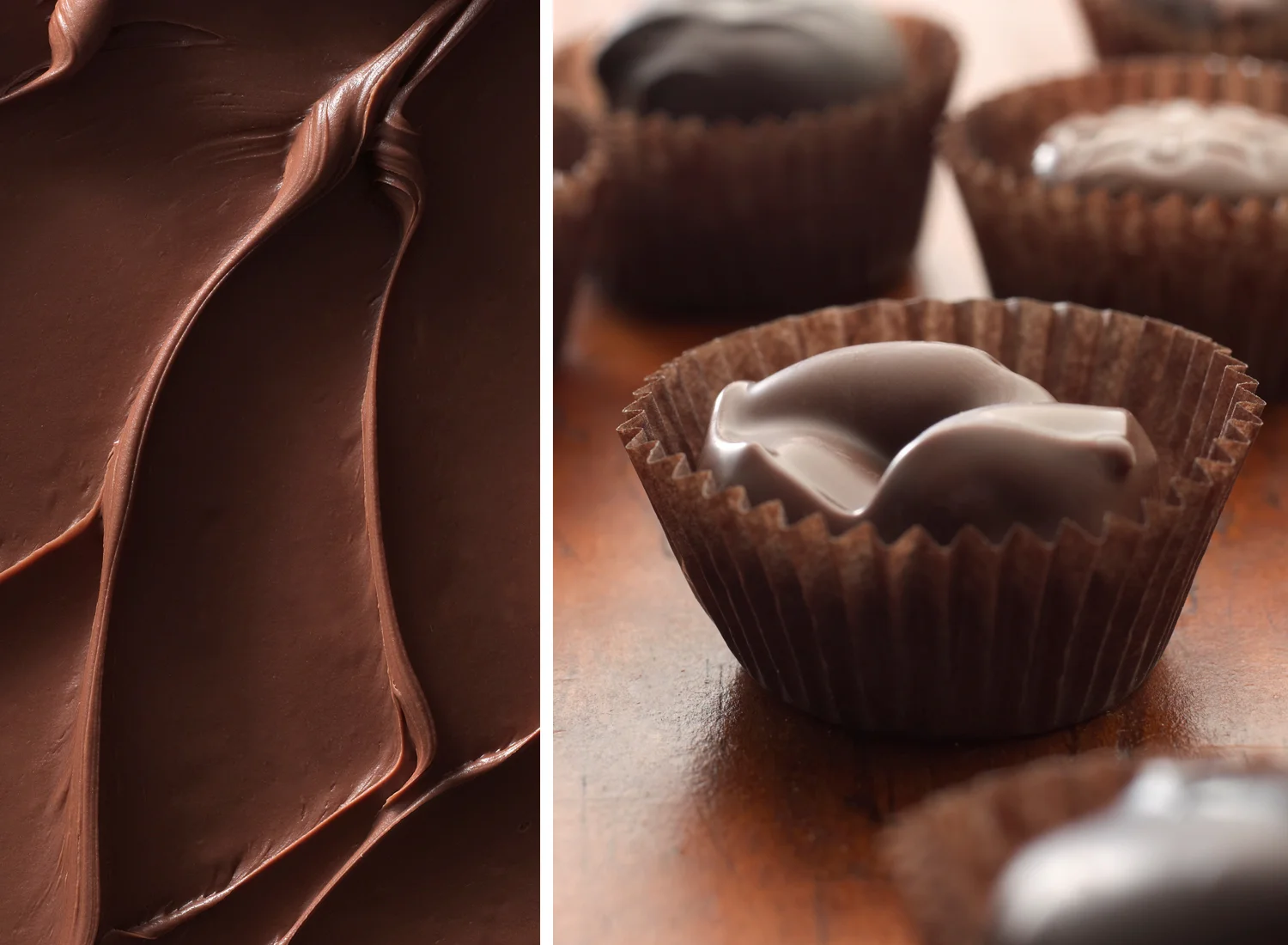 Chocolate Frosting With Chocolate Candy | Tony Kubat Photography