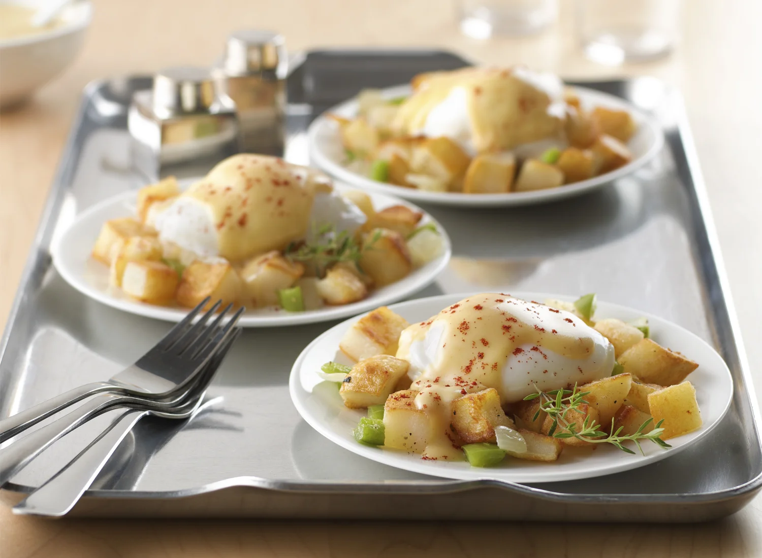 Eggs Benedict With Potatoes | Tony Kubat Photography