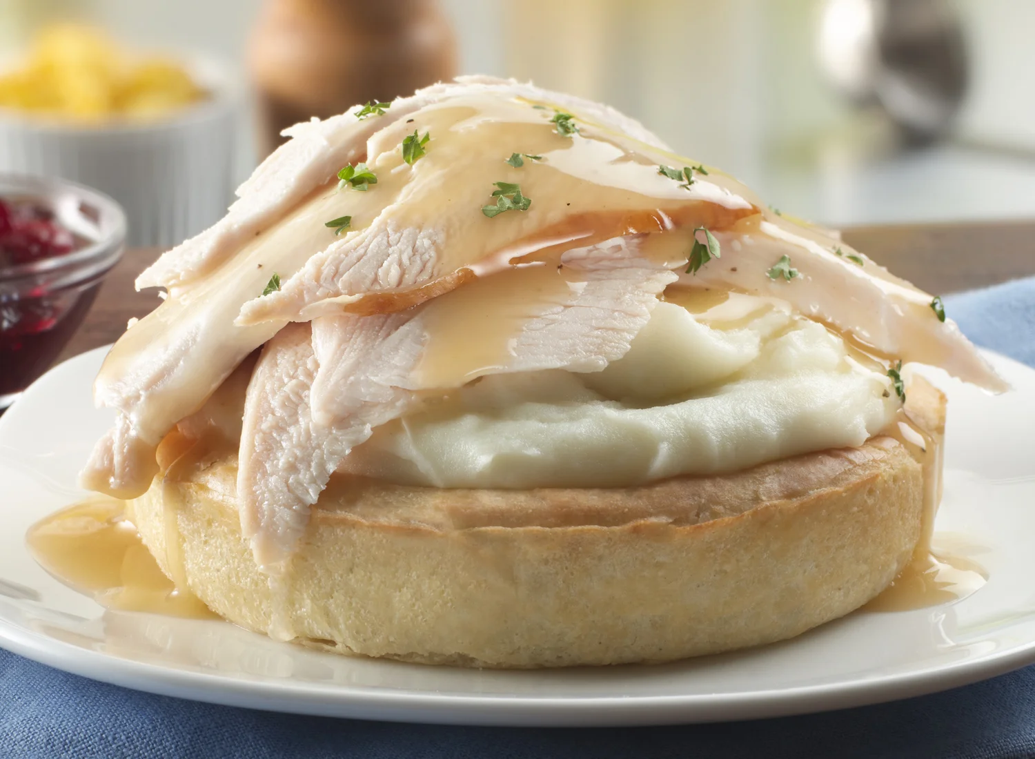 Open Faced Turkey Sandwich | Tony Kubat Photography