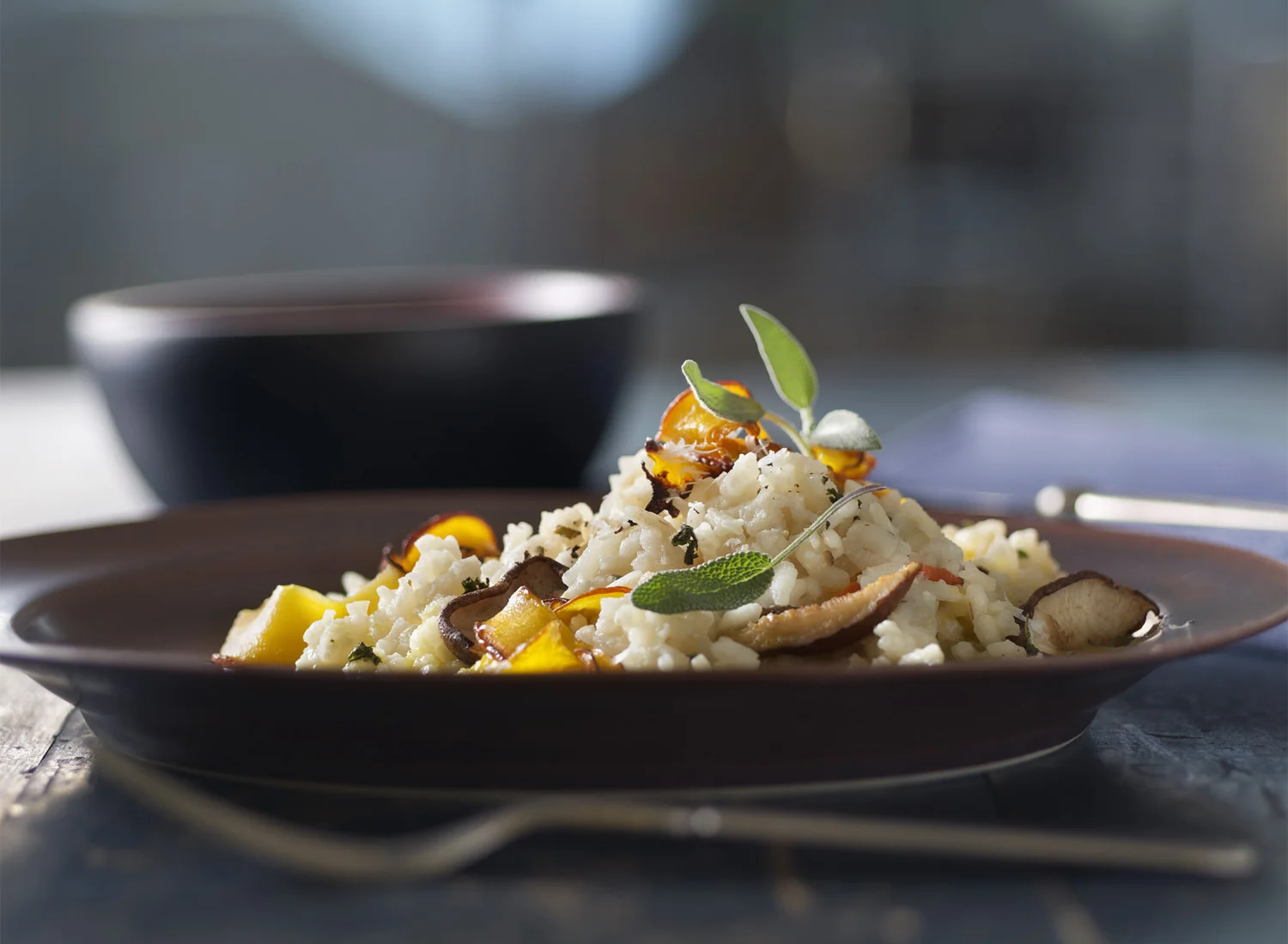 Roasted Mushroom and Squash Risotto | Tony Kubat Photography