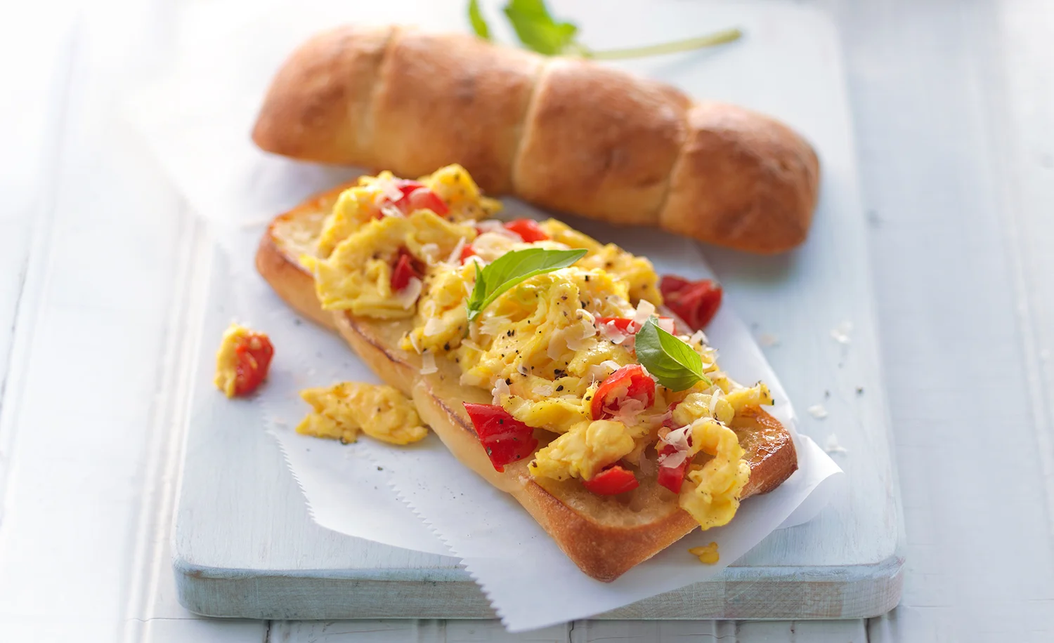 Scrambled Egg Baguette | Tony Kubat Photography
