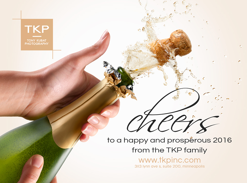 New Year Champagne Pop | Tony Kubat Photography