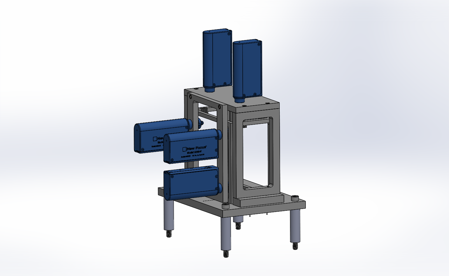 CAD OF THE ACTIVE GRATING ALIGNMENT MODULE - ACTUAL PHOTOS FROM THE PANTER TEST CAN BE SEEN HERE