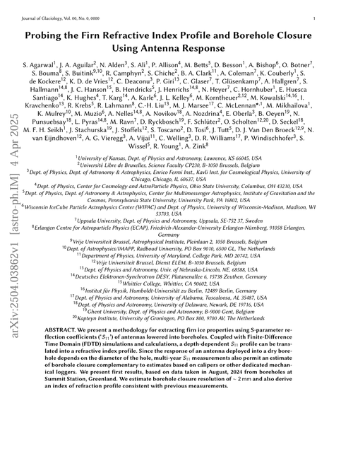 First page of the firn refractive index paper