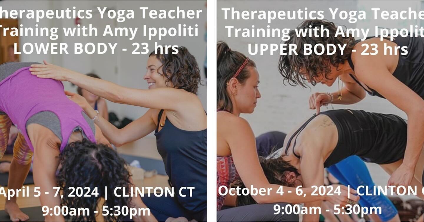 CALLING ALL YOGA TEACHERS who want to be of a better service and support their private and in-studio students - This dynamic, intimate 3-day yoga teacher training will provide you with therapeutic knowledge and core competency that will set you apart
