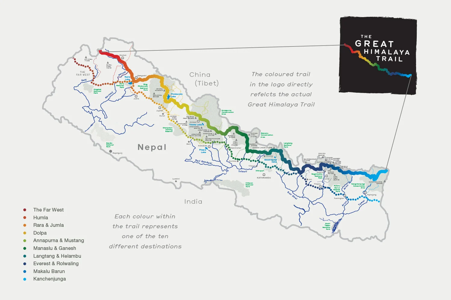 Great Himalaya Trail map
