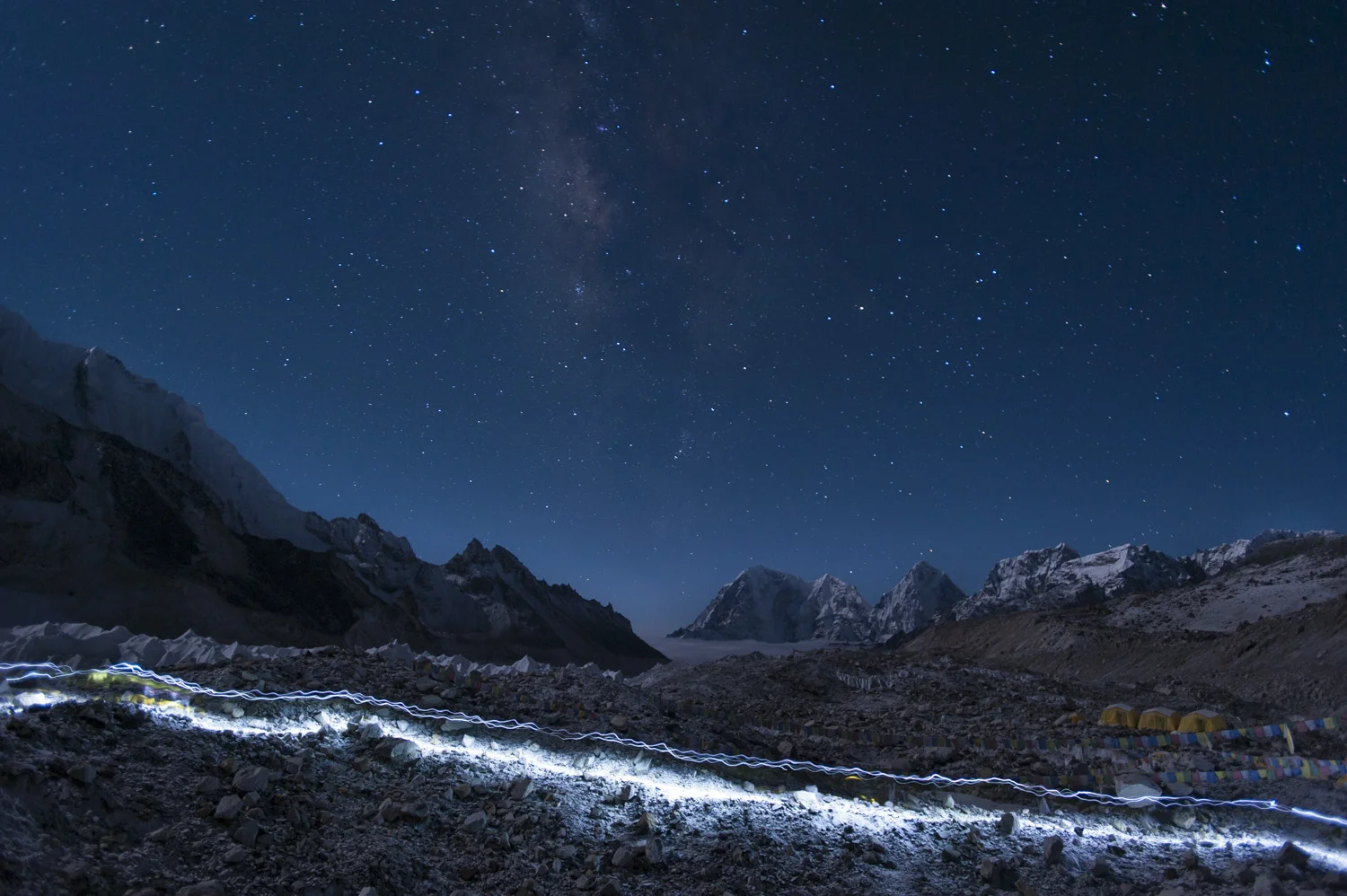  Head torches  Everest base camp  