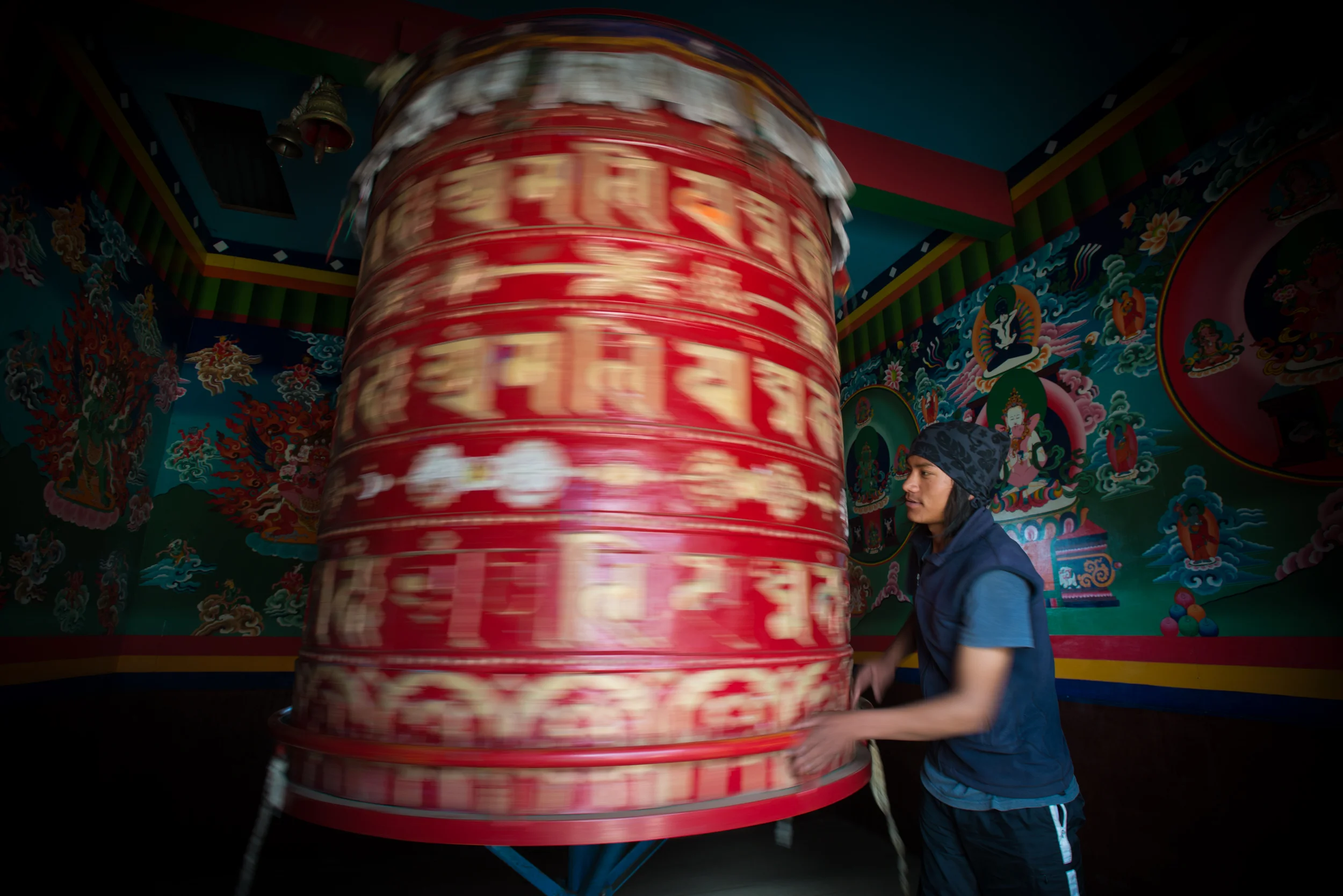  Prayer wheel  Khumbu, Nepal  