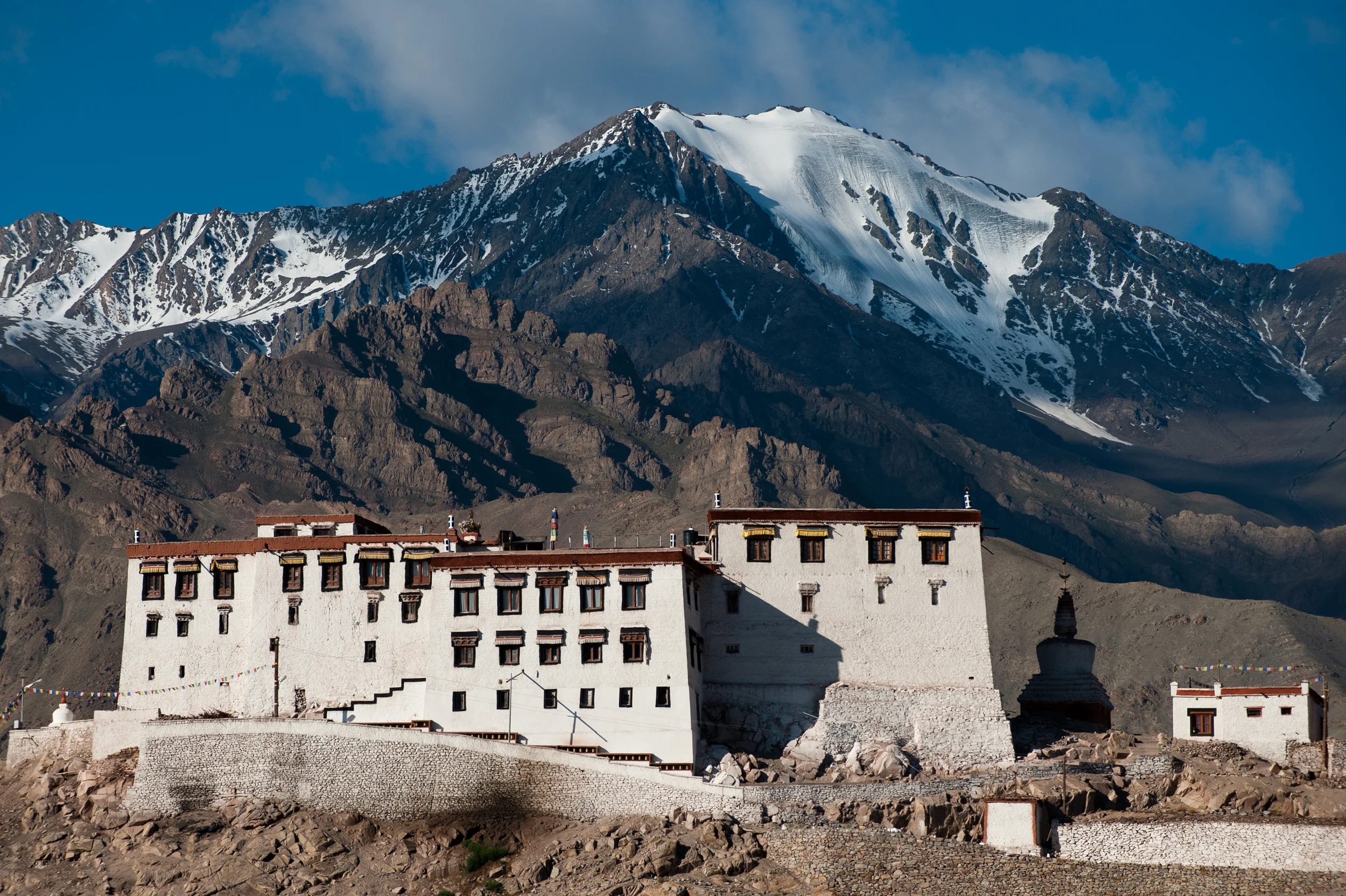 India - Ladakh In the furthest reaches of northern India, a 16th-century monastery perches upon a rock shaped like a ‘stakna’, – a tiger’s nose. (The Stakna monastery lies at a distance of 25 Kms from Leh on the Right bank of the River Indus).