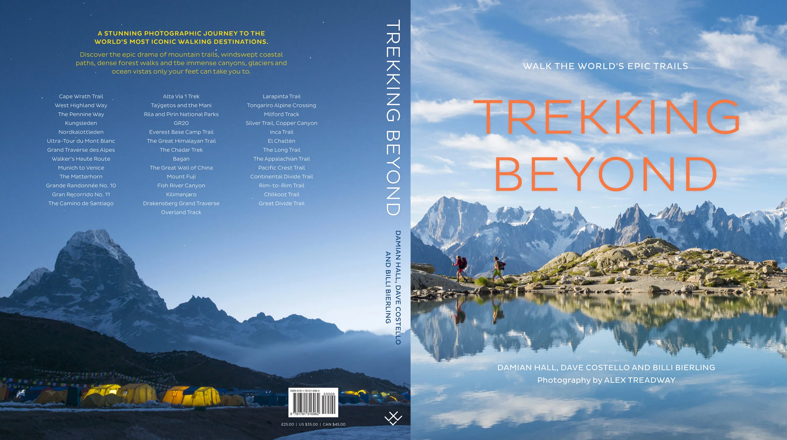 'Trekking Beyond' coffee table book. Published in 2018 by Aurum Press.