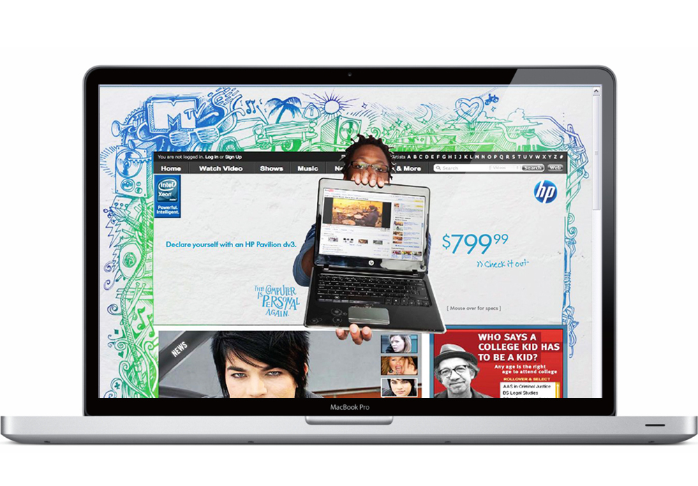HP Back to School Ad Illustration