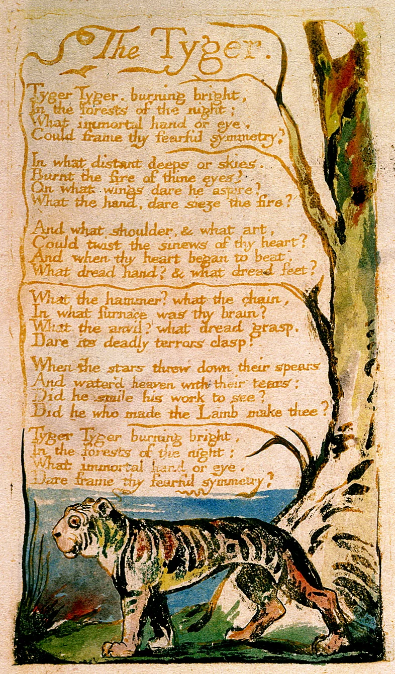 Blake's poem and illustration