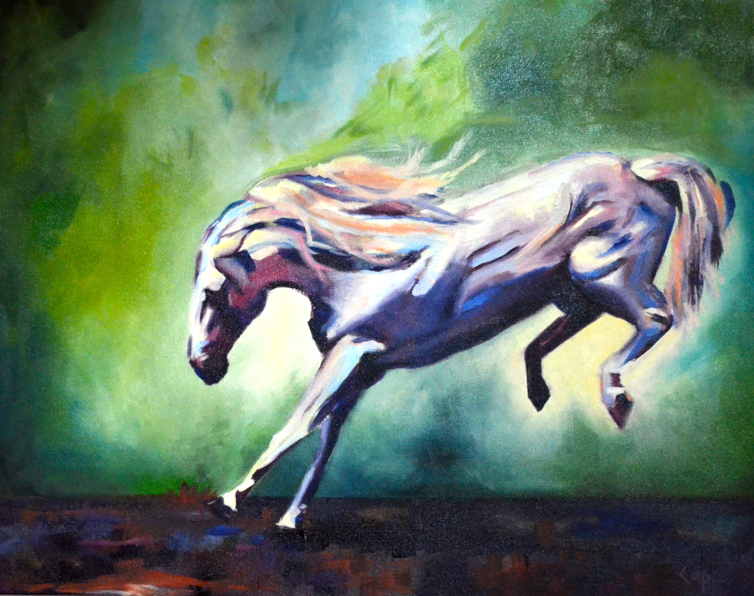Righteous Confidence 24x30 oil painting $600.00