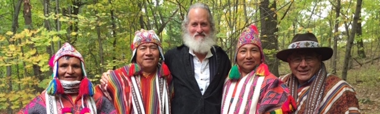 Stephen Feely with the Paqos from the Peruvian Andes welcome you to the way of the shaman as Earth Keepers and Peace Warriors.